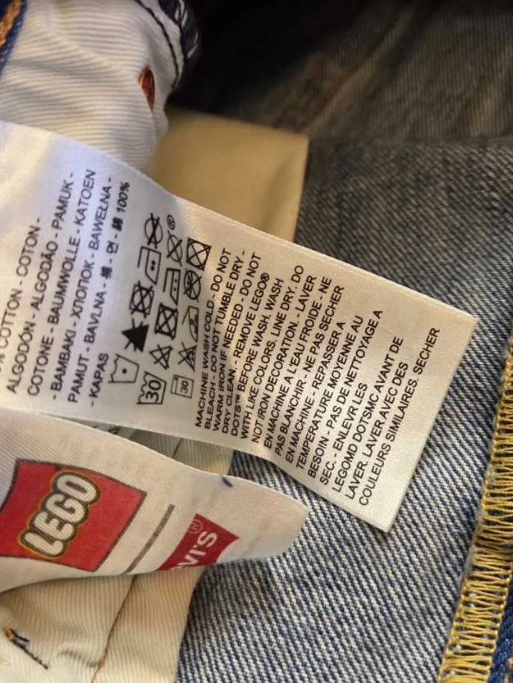 New 30x32 Levi's X Lego Collection colab 501 93' Straight Fit jeans